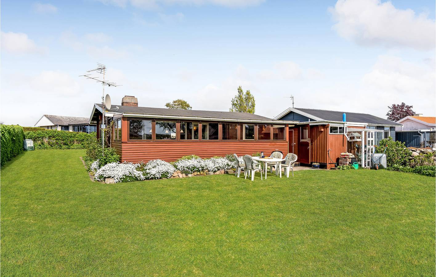 Ferienhaus für 4 Personen mit Terrasse in Horne, Fåborg