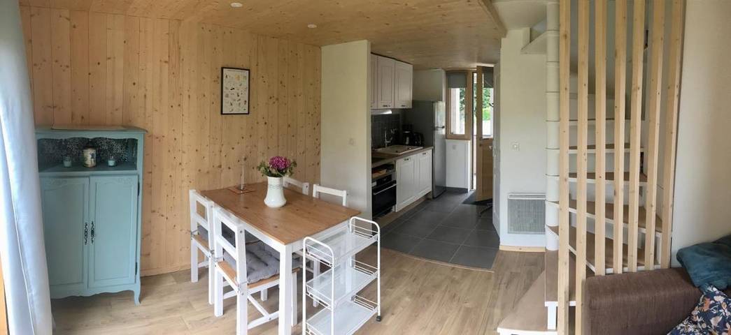 Maison de vacances pour 4 personnes, avec vue et jardin