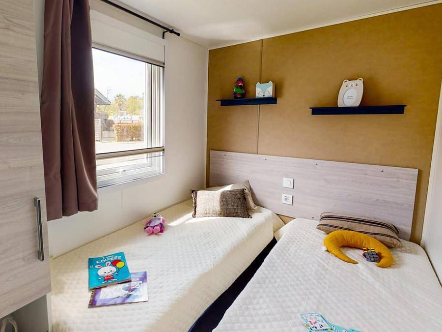 Camping Siblu les Embruns Funpass inclus - Stacaravan 8 personen - Essentiel 3ch 8p Signature airconditioning in Claouey, Lège-Cap-Ferret