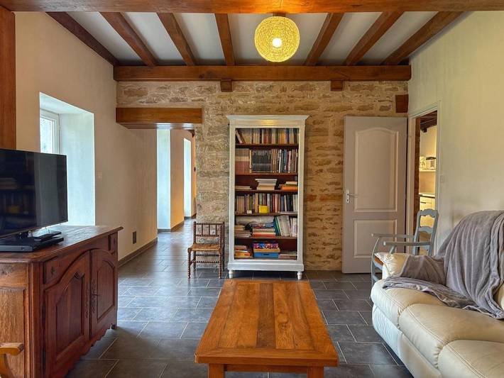 Maison de vacances pour 6 personnes, avec Terrasse ainsi que Jardin et Vue à Boyer