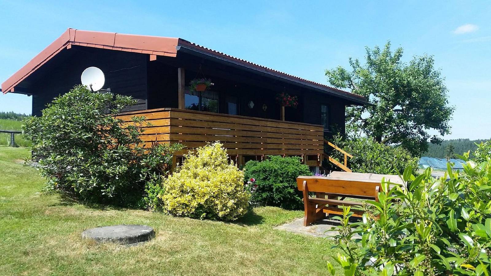 Ganze Wohnung, Ferienhaus Schallerhof - Ferienhaus Schallerhof (60qm) mit Terrasse und Küchenzeile in Kupferberg, Oberes Maintal - Coburger Land