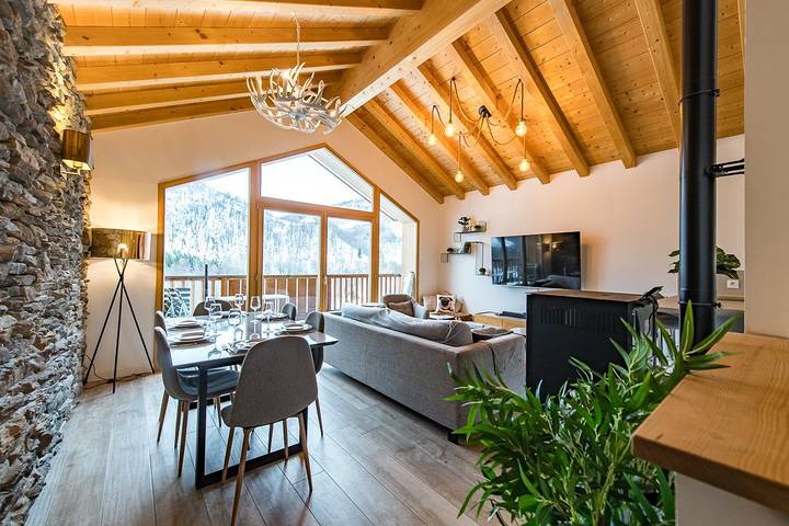 Chalet pour 6 personnes, avec balcon et balcon/terrasse à Saint-Sorlin-d'Arves