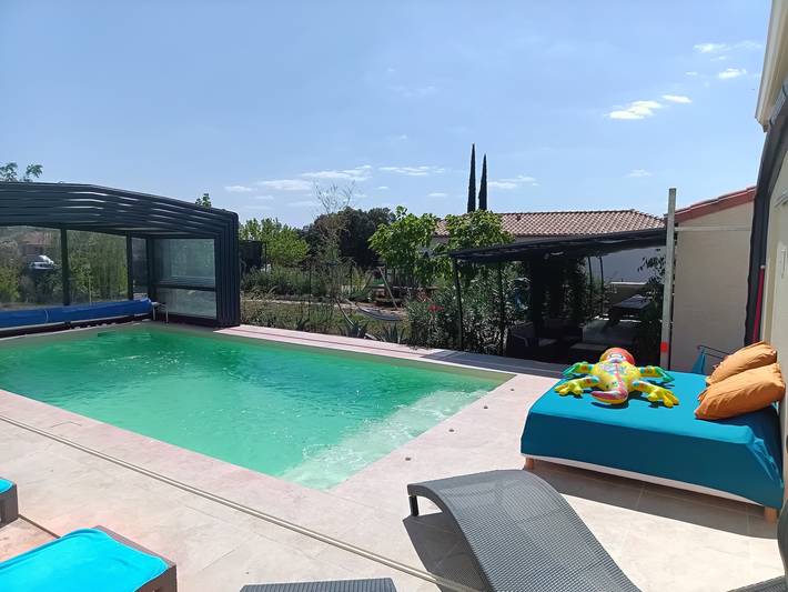 Ferienhaus für 8 Personen, mit Garten, kinderfreundlich in Gard