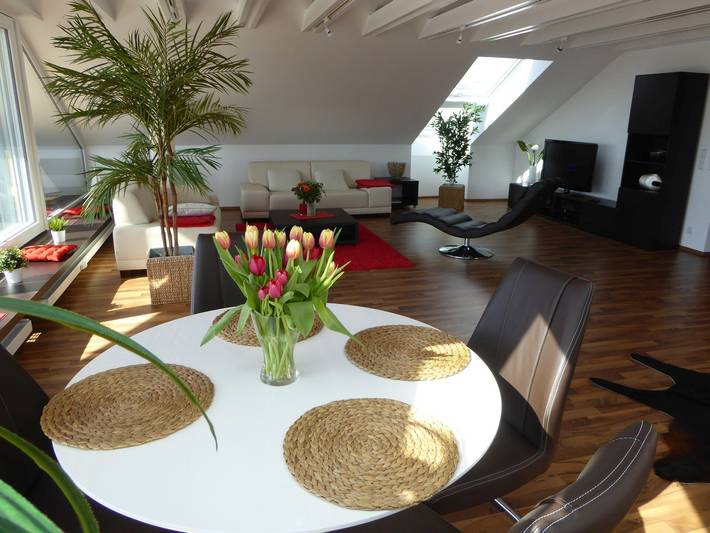 Ganze Wohnung, Ferienwohnung 110m², 1 Schlafzimmer, 1 Wohn-/Schlafraum max. 4 Personen in Strandbad Nonnenhorn, Nonnenhorn