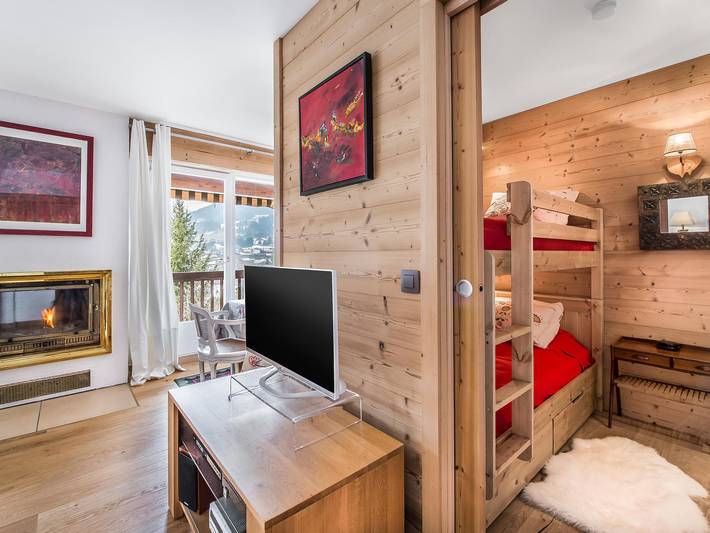 Gîte pour 4 personnes, avec piscine et balcon à Megève - 3