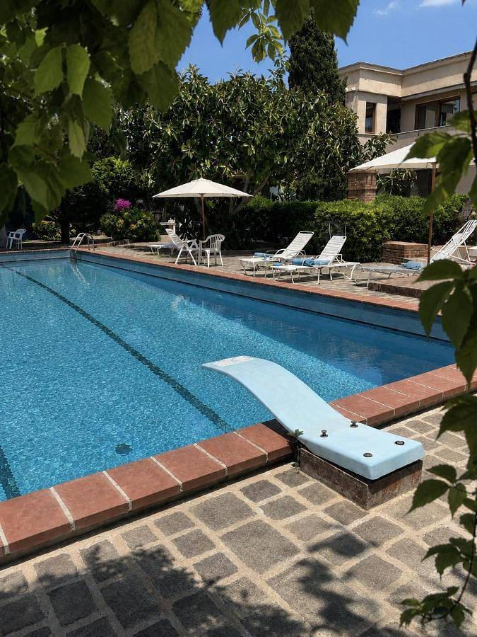 Casa de huéspuedes para 2 personas, con vistas además de jardín y piscina en Palermo