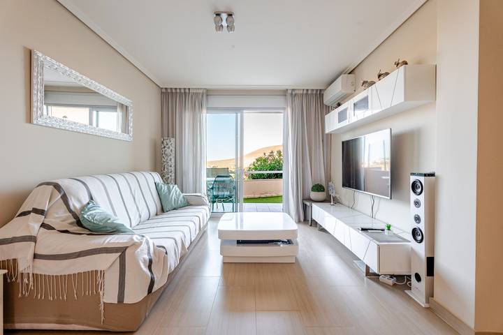 Ganze Wohnung, Ferienwohnung 'Vista Tejita' mit Meerblick, Wlan und Klimaanlage in La Tejita, Granadilla de Abona