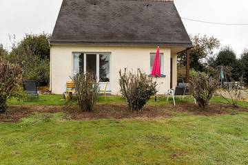 Gîte pour 4 personnes, avec jardin, animaux acceptés à Priziac