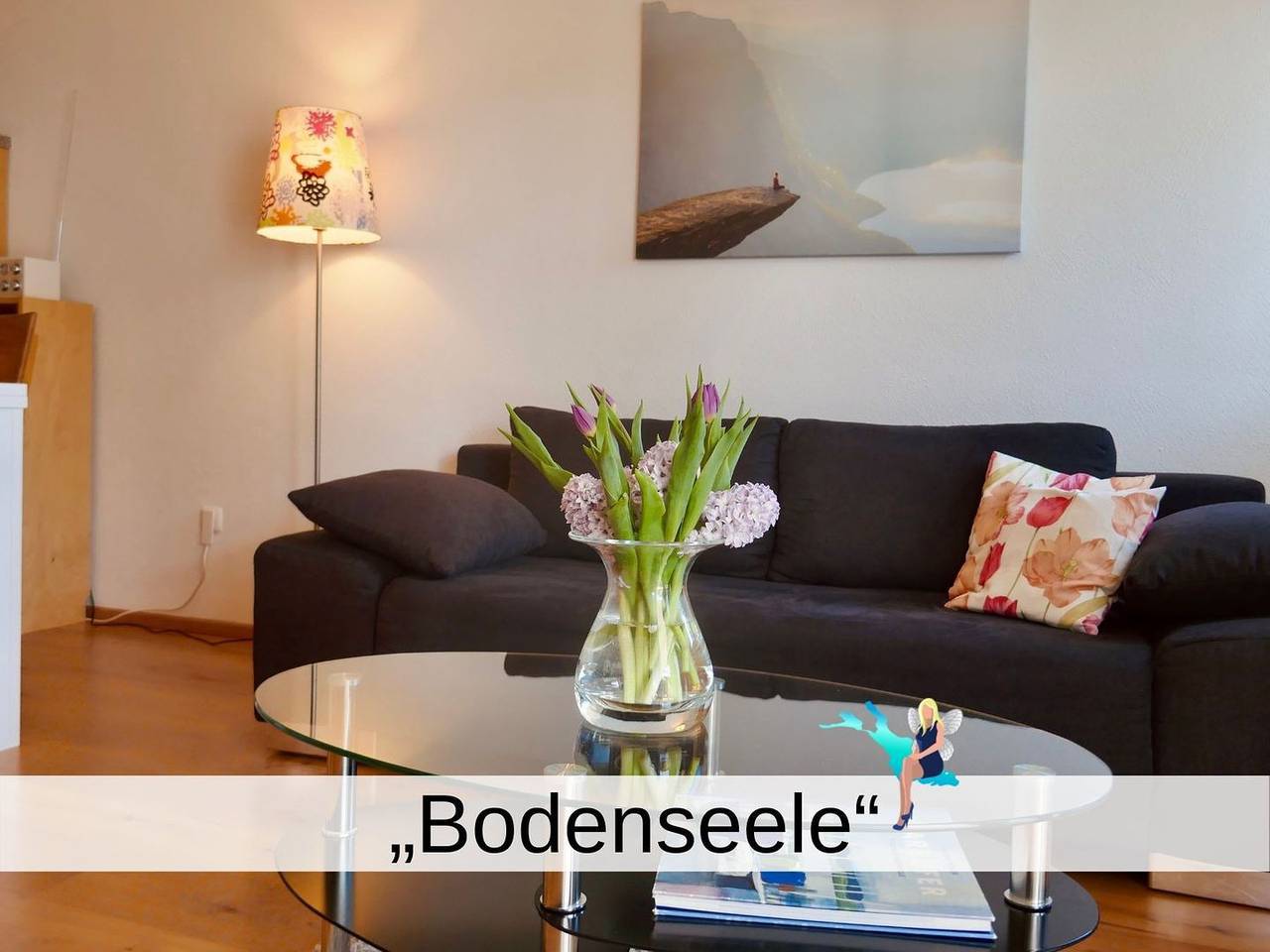 Ganze Wohnung, Ferienwohnung Bodenseele - Wohlfühloase in Seenähe mit großem Sonnenbalkon in Langenargen, Obersee (Bodensee)