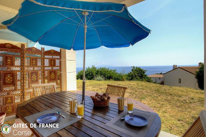 Gîte pour 2 personnes, avec Terrasse et Jardin à Luri