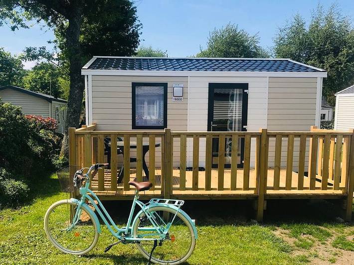 Camping de Kerabus - Mobilhome 2 personnes - Mobil-home 20m² - 1 chambre - terrasse - Tv in Carnac, Côte des Mégalithes