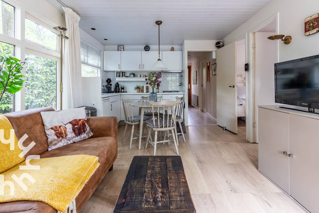 5-Personen-Bungalow mit eingezäuntem Garten auf der Veluwe mit einem Schwimmbad im Park in Ermelo, Veluwe