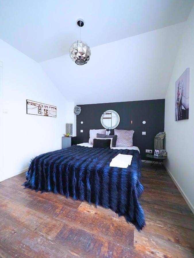 Appartement entier, La Marilyn by Leslodgespa - Confort haut de gamme, salle de bain privée, jardin et cuisine commune, à 5 minutes de l'aéroport in Blotzheim, Région de Mulhouse