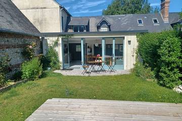 Gîte pour 7 personnes, avec terrasse et jardin, animaux acceptés à Saint-Aubin-sur-Mer (Seine-Maritime)