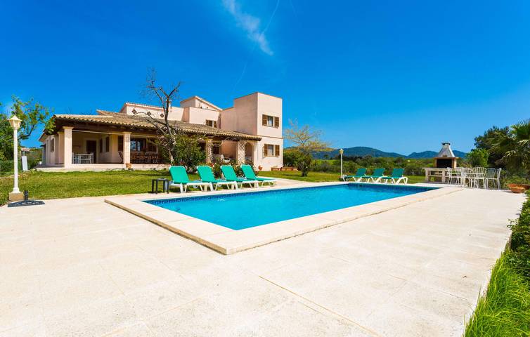 Apartment mit Meerblick, Terrasse, Pool und Küche - 2,5 km zum Strand Sa Marjal in Son Servera, Mallorca Osten