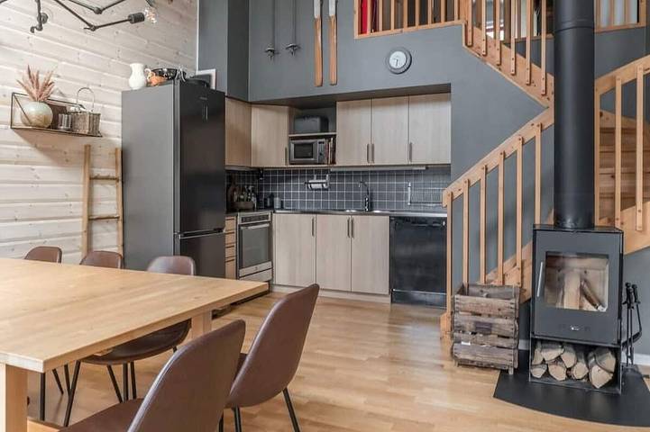 Blockhütte für 10 Personen, mit Sauna und Balkon - 1
