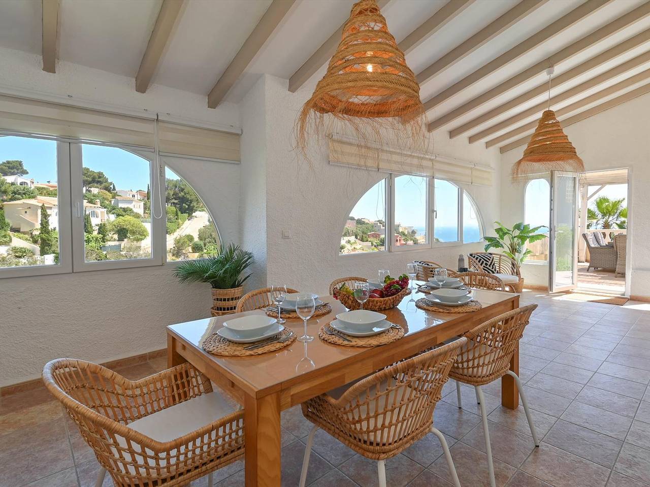 Klassische Villa mit privatem Pool und Klimaanlage, in der Nähe des Strandes von Benitachell in La Cumbre del Sol, Poble Nou de Benitatxell