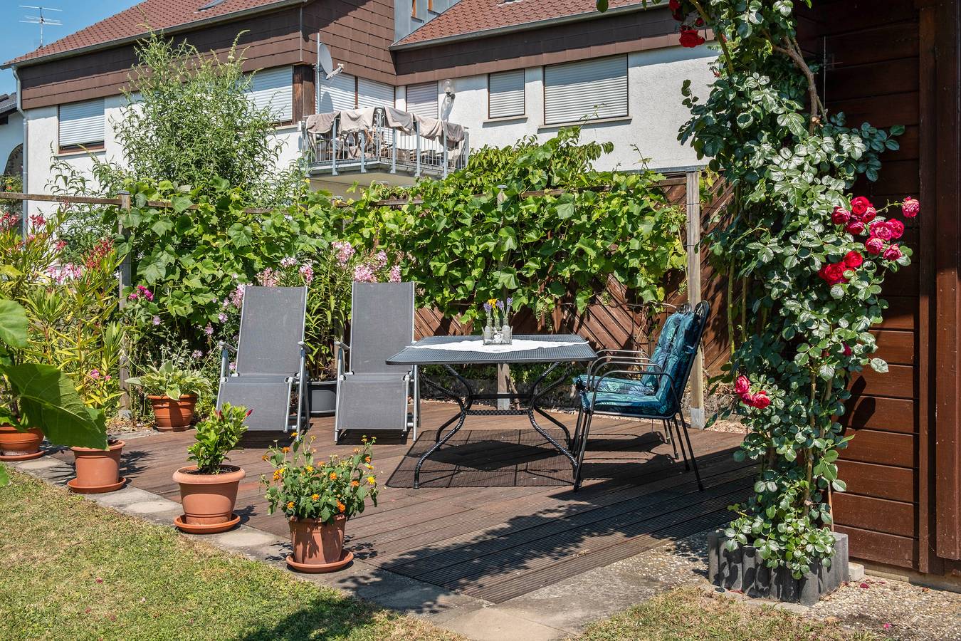 Ganze Wohnung, Ferienwohnung 'Gramespacher' mit Bergblick, privater Terrasse und Wi-Fi in Bad Bellingen, Südschwarzwald