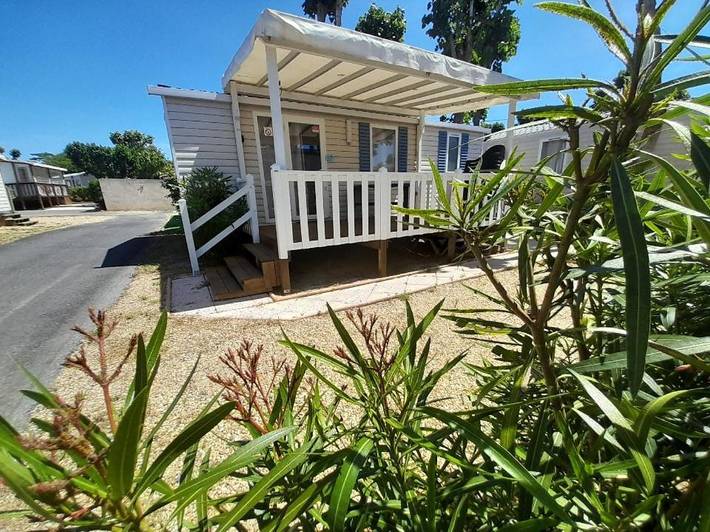 Camping para 6 personas, con piscina y terraza, Se admiten mascotas en Sérignan