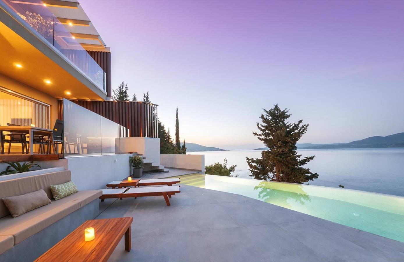 Stylish Villa with Stunning Sea Views and Pontoon Access near Tavernas in Nikiana, Alexandros