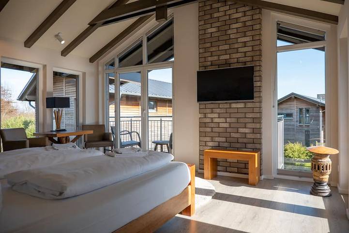 Ferienhaus für 4 Personen, mit Garten und Balkon sowie Sauna in Neustadt in Holstein