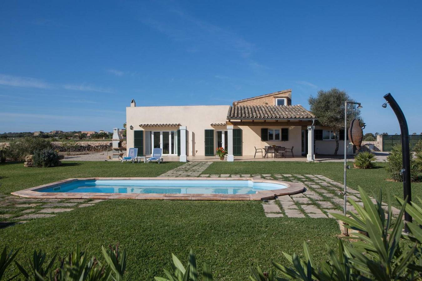 Apartment 'Son Coves Petit' mit Bergblick, WLAN und Klimaanlage in Campos, Mallorca Süden