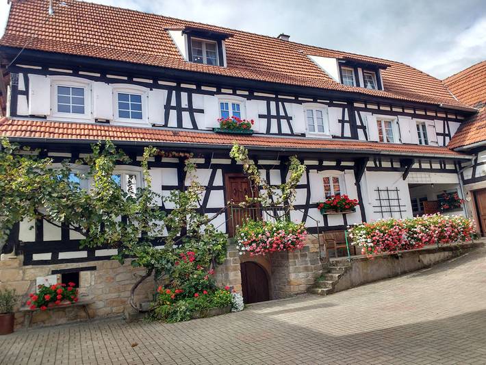 Cottage pour 4 personnes, avec jardin, animaux acceptés à Hunspach
