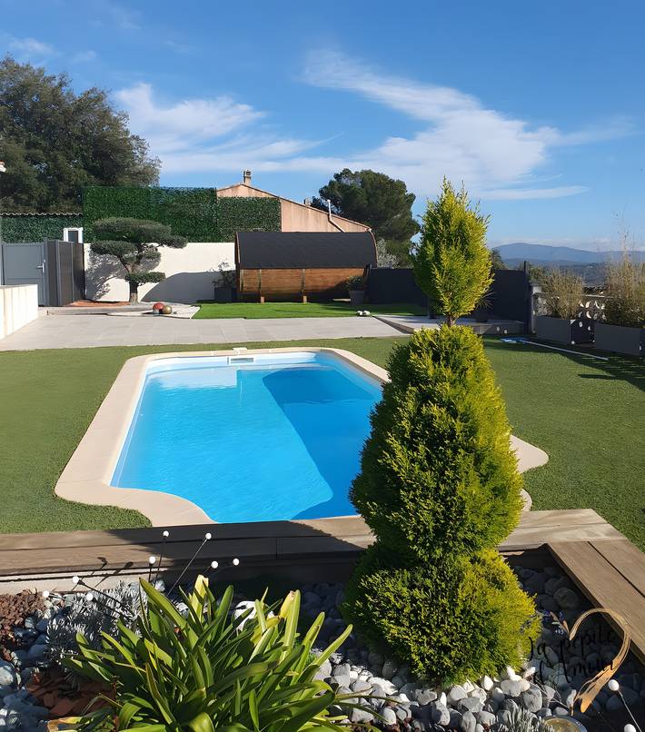 Villa 'La Pépite D'amour' con piscina privata, Wi-Fi e aria condizionata in Sainte-Anastasie-sur-Issole, Costa mediterranea (Francia)