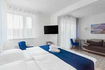 Ferienwohnung für 3 Personen, mit Ausblick und Sauna sowie Garten in Międzyzdroje