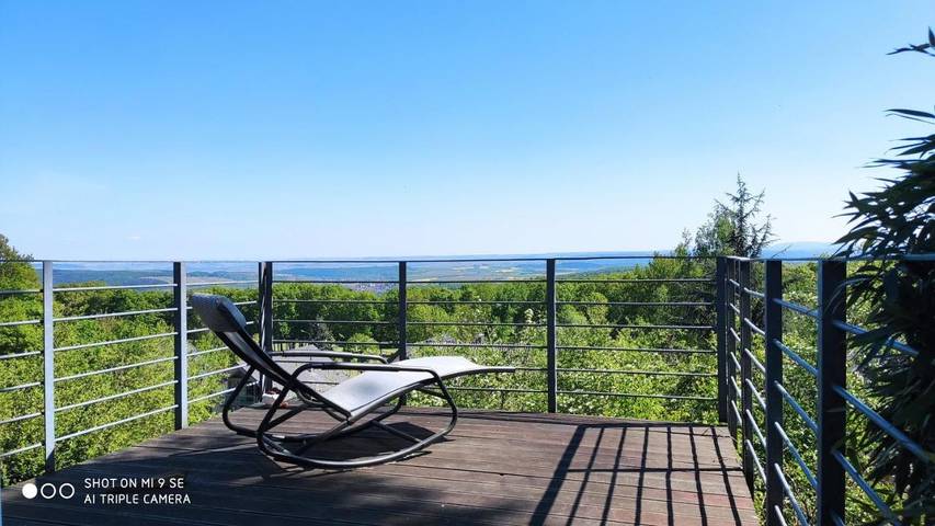 Ferienwohnung für 4 Personen, mit Balkon und Terrasse sowie Garten und Ausblick in Stromberg - 3