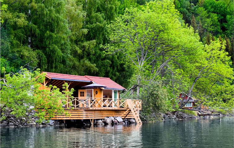 Ferienhaus für 5 Personen, mit Terrasse und Garten sowie Sauna und Seeblick in Norwegen - 4
