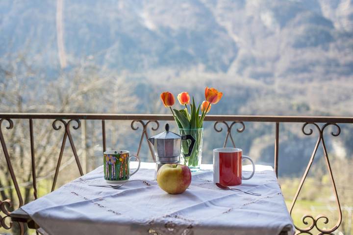 Baita per 4 persone, con giardino in Piemonte