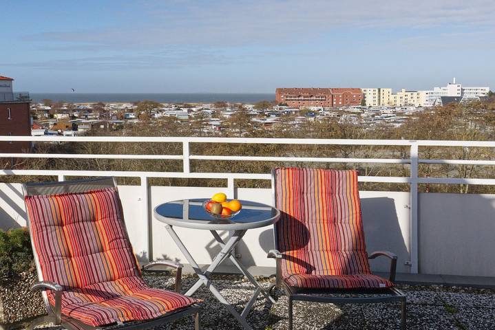 Ferienwohnung für 4 Personen, mit Ausblick und Sauna sowie Terrasse, mit Haustier in Sahlenburg - 3
