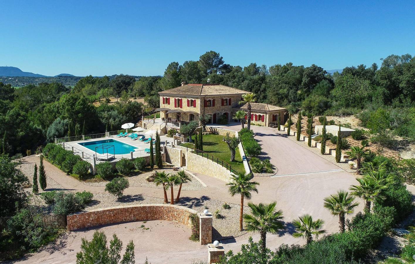 Gemütlicher Rückzugsort mit Terrasse, Küche, Pool und Internet in Porreres, Mallorca Süden