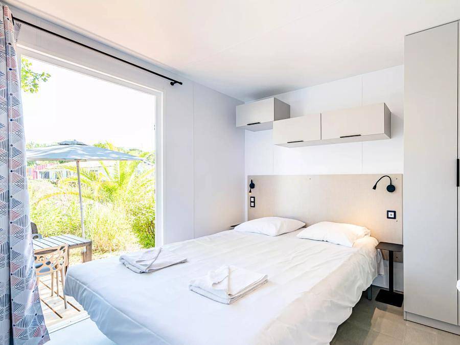 Camping Domaine Les Oréades - Mobilheim 4 personen - Cottage Arcachon 3 Zimmer 4 Personen Klimatisiert + Tv 2sdb in Sanguinet, Côte d’Argent