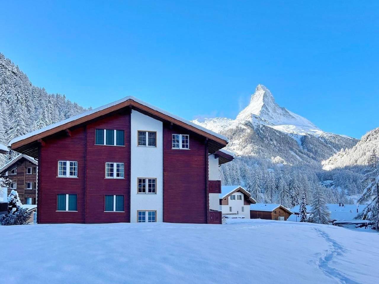 Appartement entier, Studio mit traumhaftem Blick auf das Matterhorn in Zermatt, Alpes valaisannes
