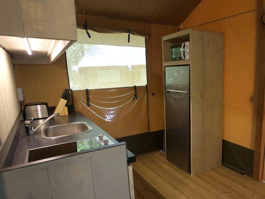 Camping Etxarri - Tente en toile et en bois 5 personnes - Glamping Haritza in Etxarri-Aranatz, Chaîne Cantabrique