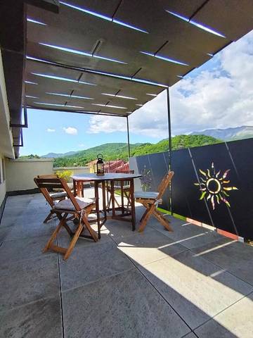 Location de vacances pour 3 personnes, avec terrasse et vue à Giaveno