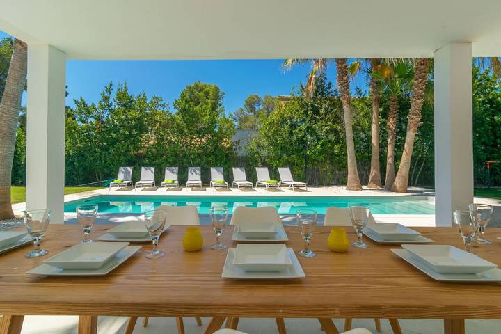 Casa Blanca Nº 1 - Luxuriöse Villa am Meer in einer privilegierten Gegend. Wifi wird gratis angeboten. in Costa dels Pins, Son Servera