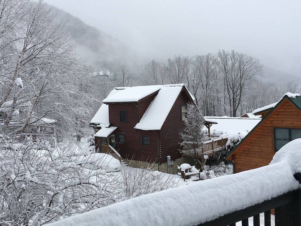 Süße Kabine 10 min. vom Skigebiet entfernt in Blue Ridge Parkway, Maggie Valley