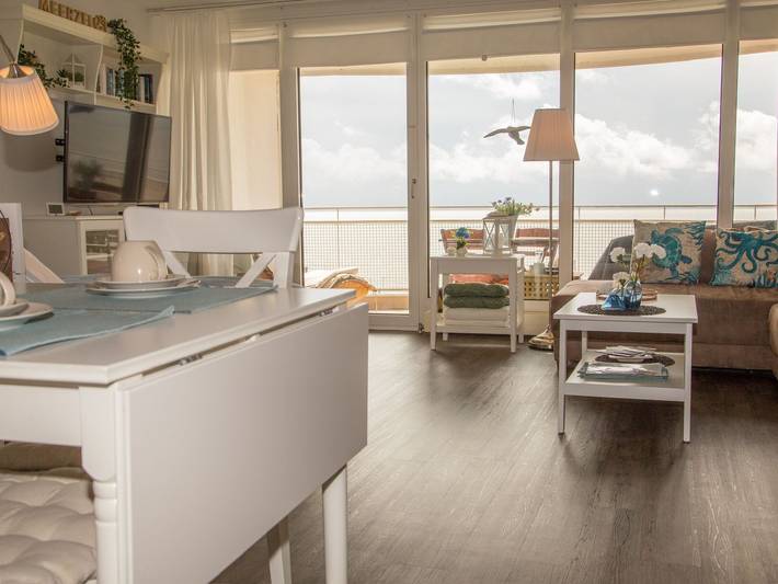 Ganze Ferienwohnung, 189 Apartment Meerzeit - Meerzeit Apartment mit Südbalkon und Meerblick in Südstrand (gebührenfrei), Wilhelmshaven