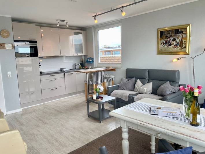 Ganze Wohnung, Wohnung Hansen mit überdachtem Balkon, Wlan und Strandnähe in Westerland in Westerland, Sylt (Gemeinde)