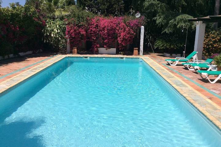 Casa de vacaciones para 8 personas, con terraza y jardín en Sanlúcar la Mayor