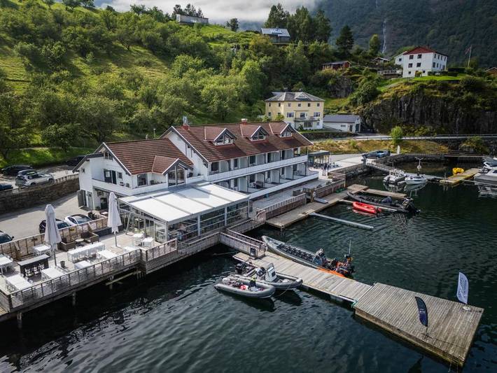 Hôtel pour 2 personnes, avec Balcon et Terrasse ainsi que Vue sur le lac et Vue dans Flåm