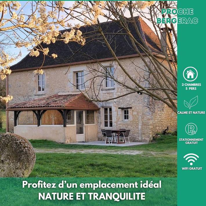 Location de vacances pour 5 personnes, avec jardin et vue à Liorac-sur-Louyre - 3