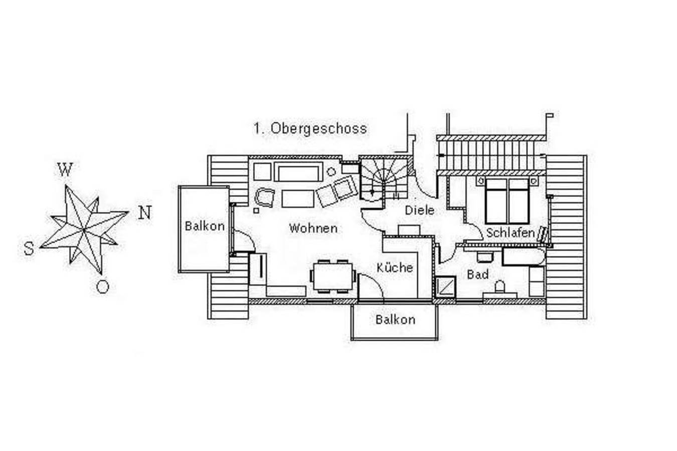 Ganze Wohnung, Ferienwohnung mit 3- Zimmern auf ca. 100 m² in Wyk auf Föhr (Stadt), Wyk auf Föhr