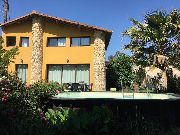 Maison de vacances pour 6 personnes, avec jardin ainsi que piscine et vue