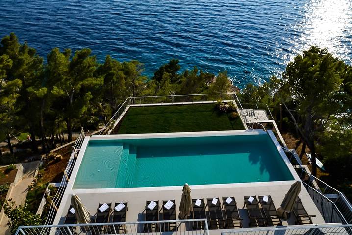 Villa pour 20 personnes, avec sauna ainsi que balcon/terrasse et piscine à Brela - 3