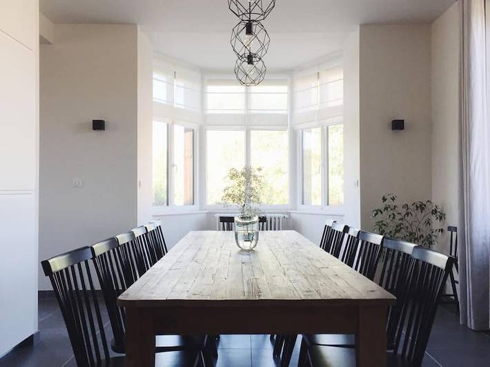Gîte pour 12 personnes, avec vue et jardin dans Pogny