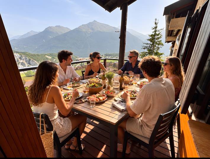 Chalet « Le Bouquetin en Redingote »: vistas a la montaña, Wi-Fi y aire acondicionado in Aussois, Massif de la Vanoise